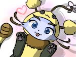  &lt;3 4:3 arthropod bee domestic_cat felid feline felis female feral happy hi_res hymenopteran insect league_of_legends mammal pawpads riot_games solo yuumi_(lol) yuumisocute 