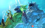  animal_humanoid anthro blue_body bna_v5 canid canid_humanoid canine canine_humanoid capcom ejaculation green_body group group_masturbation hearts_around_head hi_res humanoid male male/male mammal mammal_humanoid masturbation mega_man_(series) mega_man_star_force omega-xis orange_body red_eyes taurus_fire trio wolf_humanoid wolf_woods 