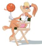  2022 anthro barefoot basketball blonde_hair blue_eyes bottomwear clothing countershade_feet countershading feet female fur gloves hair handwear lagomorph leporid lola_bunny looney_tunes low_res mammal pink_bottomwear pink_clothing pink_shorts rabbit shadow shirt shorts simple_background smile smiling_at_viewer solo space_jam space_jam:_a_new_legacy tan_body tan_fur tank_top topwear tracy_mark_lee warner_brothers white_background white_clothing white_gloves white_handwear white_shirt white_tank_top white_topwear 