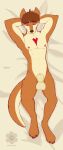  absurd_res animal_genitalia animal_penis anthro balls canid canine canine_genitalia canine_penis canis dakimakura_design dakimakura_pose flomarcy fur genitals herpestid hi_res hybrid male mammal meerkat nude penis pinup pose sexy_eyes sheath solo wolf 