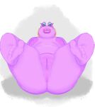  amphibian animal_crossing anthro anus areola beauty_mark digital_drawing_(artwork) digital_media_(artwork) eyeshadow feet female frog genitals gigi_(animal_crossing) humanoid lips looking_at_viewer makeup nintendo overweight presenting presenting_pussy purple_body purple_skin pussy shaded simple_background simple_shading slimey_art solo spread_legs spreading thick_lips 