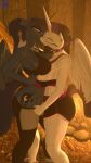  3d_(artwork) absurd_res anthro anthrofied antonsfms areola blue_eyes blush breasts clothing collar cutie_mark digital_media_(artwork) ear_piercing equid equine eyes_closed friendship_is_magic goth hair hasbro hi_res horn incest_(lore) kissing mammal my_little_pony piercing ponytail princess_celestia_(mlp) princess_luna_(mlp) sibling_(lore) sister_(lore) sisters_(lore) spiked_collar spikes undressing_another undressing_partner winged_unicorn wings workout_clothing 
