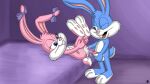  16:9 2023 babs_bunny bodily_fluids buster_bunny butt cum cum_on_pussy erection genital_fluids genitals hi_res lagomorph legs_up leporid lying mammal masturbation nipples nude omatic on_back penis pussy rabbit smile standing tiny_toon_adventures warner_brothers whoreomatic widescreen 