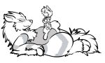 2018 arcanine belly big_belly cantershirecommons chest_tuft crossed_arms cutie_mark duo equid equine eye_contact fan_character generation_1_pokemon hasbro horse looking_at_another lying male mammal my_little_pony nintendo on_back pokemon pokemon_(species) pony sitting sitting_on_another size_difference tuft 