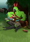  anthro arc_rose avian bard beak bird clothed clothing digital_drawing_(artwork) digital_media_(artwork) guitar harp male musical_instrument nature nature_background outside parrot playing_guitar playing_music plucked_string_instrument ron_(arcrose) sitting solo string_instrument 