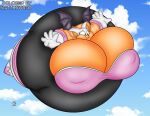  2015 absurd_res air_inflation badgerben bat belly belly_expansion belly_inflation belly_squish big_belly big_breasts black_bodysuit black_nose black_wings blue_eyes body_inflation bodysuit breast_expansion breast_squish breasts clothing cloud cloudscape colored digital_media_(artwork) expansion eyelashes female floating footwear gloves handwear hi_res huge_breasts huge_cheeks hyper hyper_belly hyper_breasts immobile inflated_belly inflation inflation_fetish lips mammal matthew250 mobian_bat nipple_outline pink_lips puffed_cheeks raised_arms rouge_the_bat sega shaded shoes skinsuit sky solo sonic_the_hedgehog_(series) spherical_inflation squish tan_body third-party_edit tight_bodysuit tight_clothing tight_suit white_clothing white_footwear white_gloves white_handwear white_shoes wings worried 