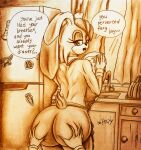  absurd_res age_difference anthro apron big_butt butt butt_grab canid canine clothing duo female flirting fox hand_on_butt hi_res imposty kitchen lagomorph leporid male male/female mammal mature_female miles_prower older_female rabbit sega sonic_the_hedgehog_(series) vanilla_the_rabbit washing_dishes younger_male 