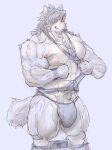  abs anthro ball_bulge body_hair bottomwear bottomwear_down bulge canid canine canis chest_tuft clothed clothing domestic_dog facial_hair flexing fur grey_body grey_fur grey_hair hair happy_trail hi_res husky invalid_tag kouya_(morenatsu) male male/male mammal morenatsu muscle_shirt muscular muscular_male nipple_piercing nipples nordic_sled_dog pants pants_down partially_clothed pecs piercing pubes sideburn sideburns smile smirk solo spitz tan_body tan_fur tuft yellow_eyes yunu38 