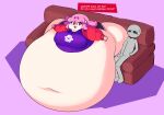  belly big_belly big_breasts big_butt bodily_fluids breasts butt dialogue duo elise_(mysterydad) female furniture hair hi_res huge_breasts huge_butt huge_thighs human humanoid humanoid_pointy_ears hyper hyper_belly hyper_butt hyper_thighs looking_aside male mammal morbidly_obese morbidly_obese_female morbidly_obese_humanoid mysterydad navel not_furry obese obese_female obese_humanoid open_mouth overweight overweight_female overweight_humanoid pink_hair red_eyes sitting sofa sweat sweatdrop text thick_thighs vampire 