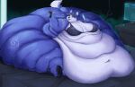  2021 absurd_res anthro bed bedding belly belly_overhang big_belly big_breasts big_butt blue_body blue_fur blue_hair bra breasts butt canid canine clothing digital_media_(artwork) eating fat_rolls female fluffy fluffy_tail food footwear fox fur fur_markings furniture green_eyes hair hi_res holding_food holding_object huge_breasts huge_butt huge_thighs hyper hyper_belly hyper_breasts hyper_butt hyper_thighs immobile inksplot krystal mammal markings morbidly_obese morbidly_obese_anthro morbidly_obese_female mostly_nude multicolored_body multicolored_fur navel nintendo obese obese_anthro obese_female on_bed overweight overweight_anthro overweight_female phone popsicle selfie sequence shoes sitting solo star_fox tail thick_arms thick_thighs tight_clothing tongue tongue_out two_tone_body two_tone_fur underwear weight_gain white_body white_fur wide_hips 