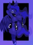  absurd_res anthro big_breasts blue_body blue_hair breasts butt cutie_mark digital_media_(artwork) ephemilie equid equine feathered_wings feathers female friendship_is_magic hair hasbro hi_res horn looking_at_viewer mammal my_little_pony nipples nude princess_luna_(mlp) solo winged_unicorn wings 