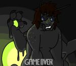  ambiguous_gender anthro arthropod beetle bioluminescence black_body black_sclera changed_(video_game) elateroid firefly game_over gameplay_mechanics glowing goo_transformation insect low_res mid_transformation puppetmaster13u solo transformation 