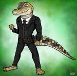  arten_reichtum bad_guy_cafe blue_eyes crocodile crocodilian crocodylid male reptile scales scalie ziegelzeig 