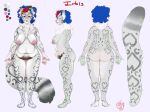  anthro big_breasts big_butt breasts butt character_name ear_piercing eyewear eyewear_only felid female floofy_tail fluffy glasses glasses_only hair hi_res highlights_(coloring) iguanasauce irbis mammal model_sheet neck_tuft nude nude_female pantherine piercing pubes pubes_exposed reference_to_character sagging_breasts snow_leopard solo thick_thighs tuft wide_hips 