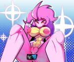  absurd_res anthro big_breasts breasts dragon female glistening glistening_body hair hi_res invalid_tag mary_(disambiguation) mary_(marymory) marymory muscular nipples on pink_body pink_hair pink_nipples solo spread_legs spreading 