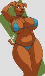  anthro breasts canid canine canis clothed clothing collar delta_dewitt digital_media_(artwork) domestic_dog female fur great_dane hanna-barbera mammal mastiff molosser scooby-doo scooby-doo_(series) simple_background solo 