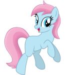  blue_body blue_eyes blue_skin earth_pony equid equine fan_character female friendship_is_magic happy hasbro hi_res horse mammal mane my_little_pony pink_mane pink_tail pony smile solo tail tank_legendary_man water_lilly 