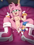  2022 3:4 absurd_res amy_rose anthro anus bed blush bodily_fluids breasts clothed clothing cum cum_in_pussy cum_inside digital_drawing_(artwork) digital_media_(artwork) eulipotyphlan female footwear foreskin fur fureezy furniture genital_fluids genitals gloves green_eyes hair handwear hedgehog hi_res lying mammal nipples nude open_mouth partially_clothed penis pillow pink_body pink_hair plushie portrait pussy sega sex shaded shoes solo sonic_the_hedgehog sonic_the_hedgehog_(series) 