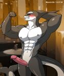  abs absurd_res alkan anthro big_pecs big_penis black_body bodily_fluids cetacean dolphin dovel erection genital_fluids genitals hi_res male mammal marine muscular muscular_anthro muscular_male navel nude oceanic_dolphin orca pecs penis pink_penis precum solo toothed_whale 