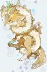  canid canine canis coiling dragon duo feral fur hi_res light_dragon_(totk) link_(wolf_form) mammal nintendo paozi_haox serpentine_dragon tears_of_the_kingdom the_legend_of_zelda wolf yellow_body yellow_fur 