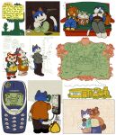  animal_crossing anthro canid canine clothed clothing domestic_cat english_text eulipotyphlan felid feline felis female food group hedgehog hi_res mabel_able male mammal nintendo phone plant qs75834_(artist) raccoon_dog rover_(animal_crossing) sable_able sow_joan suid suina sus_(pig) tanuki text tom_nook_(animal_crossing) train turnip vegetable vehicle wild_boar 