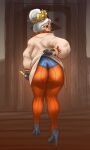  absurdres ass from_behind high_heels highres pants purah the_legend_of_zelda the_legend_of_zelda:_tears_of_the_kingdom tight_clothes tight_pants 