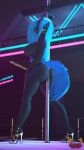  3d_(artwork) absurd_res anthro anthrofied arthropod big_breasts big_butt breasts butt changeling clothing dancing digital_media_(artwork) female footwear friendship_is_magic hasbro hi_res high_heels loveslove my_little_pony nipples pole pole_dancing queen_chrysalis_(mlp) solo stripper_pole 