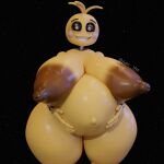  3d_(artwork) absurd_res adri164 animatronic areola avian belly big_areola big_belly big_breasts bird breasts brown_areola chicken digital_media_(artwork) female five_nights_at_freddy&#039;s five_nights_at_freddy&#039;s_2 galliform gallus_(genus) hands_on_belly hi_res looking_at_viewer lovetaste_chica machine navel phasianid pregnant robot sagging_breasts scottgames smile solo toy_chica_(fnaf) wide_hips yellow_body 