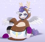  big_diaper clothed clothing diaper diaper_fetish dread_(oc) equid equine eyebrow_scar fan_character fangs footwear friendship_is_magic grey_sclera hair hasbro hi_res mammal my_little_pony notched_eyebrow pegasus poofy_diaper purple_eyes purple_hair purple_tail romper_suit scar shuphle socks tail tattoo teeth two_tone_wings wearing_diaper wings wonderbolts_(mlp) 