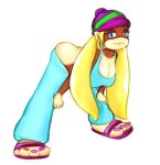  anthro ass_out bent_over big_breasts big_butt blue_bottomwear blue_clothing blue_topwear bottomwear breasts brown_body brown_fur butt cheesyleaves cleavage clothed clothing colored_nails donkey_kong_(series) ear_piercing ear_ring eyelashes female footwear fur haplorhine hat headgear headwear huge_breasts mammal monkey nails narrowed_eyes nintendo piercing pigtails primate purple_clothing purple_hat purple_headwear purple_nails ring_piercing sandals simple_background smile solo tan_body tan_fur thick_thighs tiny_kong topwear twintails_(hairstyle) white_background wide_hips yellow_body yellow_fur 