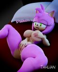  3d_(artwork) absurd_res amy_rose anthro anus big_breasts blender_(software) bodily_fluids breast_grab breasts butt curvy_figure digital_media_(artwork) eulipotyphlan female fur genitals grabbing_own_breast green_eyes hair hand_on_breast hedgehog hi_res huge_breasts lying mammal masturbation nipples nude on_back pink_body pussy sega solo sonic_the_hedgehog_(series) tahlian text thick_thighs voluptuous wide_hips 