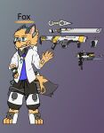  anthro canid canine cyade fox foxtrot hi_res male mammal solo 