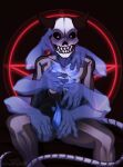  &quot;even a anthro blush bone demon domestic_cat felid feline felis front_view genitals hi_res lovin&quot; male mammal mistermadcat multiple_hands needs penis satanic self skeleton solo some teeth view 