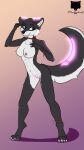  anthro big_breasts blackinkwolf bracelet breasts canid canine canis collar digital_media_(artwork) female fur hi_res jewelry looking_at_viewer mammal markings medium_breasts nipples nude peril_(blackinkwolf) pivoted_ears simple_background smile solo tail wolf 