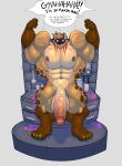  abs absurd_res another_eidos_of_dragon_vein_r anthro barawerewolf big_muscles brown_body brown_fur chemicals clawed_fingers claws eyewear fangs flaccid flexing_both_biceps foreskin fur genitals goggles growth hi_res huge_muscles hyena hyper hyper_muscles male mammal muscle_growth muscular muscular_male nipples nitro_(anothereidos_r) pecs penis retracted_foreskin solo tan_body tan_fur teeth toe_claws veiny_arms yellow_body yellow_fur 