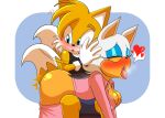  age_difference aged_up anthro bat blush butt_slap canid canine duo female fox hi_res larger_male male male/female mammal miles_prower moan older_female rouge_the_bat sega size_difference slap sonic_the_hedgehog_(series) spanking younger_male 