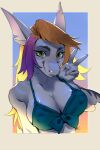  anthro big_breasts bikini breasts chloe_culson_(ryltar) claws clothed clothing durtyanko female fin fingers fish green_eyes grey_body hair hi_res looking_at_viewer marine non-mammal_breasts outside partially_clothed red_hair shark smile solo swimwear tail 