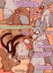  2023 anthro anthro_on_anthro antlers ball_fondling balls bat biped blush bodily_fluids brell_(lawyerdog) brown_body brown_fur canid canine canis cantio_(lawyerdog) comic coyote deer dialogue digital_media_(artwork) english_text erection fondling foreskin fur genital_fluids genitals grey_body grey_fur group handjob hi_res horn humanoid_genitalia humanoid_penis interspecies lawyerdog male male/male mammal multicolored_body multicolored_fur open_mouth panko_(lawyerdog) penile penis precum sex speech_bubble tan_body tan_fur text trio two_tone_body two_tone_fur white_body white_fur 