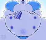  anthro bailey_(bigburrbailey) bear bigburrbailey clothing female hi_res holidays lace lingerie mammal mature_female nipples nonbinary_(lore) overweight polar_bear solo trans_(lore) trans_woman_(lore) ursine valentine&#039;s_day 