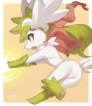  2022 3_fingers 3_toes absurd_res alternate_version_at_source ambiguous_gender butt dated digital_media_(artwork) feet feral fingers fur generation_4_pokemon hair hi_res legendary_pokemon nintendo nude open_mouth pawpads paws pokemon pokemon_(species) shaymin signature sky_forme_shaymin solo toes tongue zinfyu 