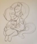  absurd_res anonymous_artist anthro bovid caprine deltarune duo embrace equid equine eyes_closed female feral fluttershy_(mlp) friendship_is_magic girly goat hasbro hi_res holding_head horse hug love male male/female mammal my_little_pony pony ralsei sketch traditional_media_(artwork) undertale_(series) 