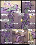  absurd_res anthro bodily_fluids clothing comic cum cumshot dragon ejaculation female friendship_is_magic garam genital_fluids hasbro hi_res human male mammal my_little_pony solo spike_(mlp) teenager underwear young 