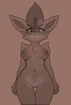  absurd_res anthro azoomer blush breasts cinderace female fur generation_8_pokemon genitals hi_res lagomorph looking_at_viewer mammal nintendo nipples nude pokemon pokemon_(species) pussy simple_background solo 