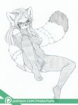  2017 ailurid anthro areola biped blush blush_lines bodily_fluids breasts dipstick_tail eyebrows eyewear eyewear_only female fingering fingering_self fluffy fluffy_tail genital_fluids genitals glasses glasses_only hair hi_res leaking long_hair malachyte mammal markings masturbation navel nipples nude plantigrade pussy pussy_juice pussy_juice_leaking red_panda ring_(marking) ringtail simple_background sketch solo sweat sweatdrop tail tail_markings vaginal vaginal_fingering vaginal_masturbation white_background 