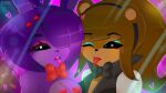  absurd_res bear bonfie_(cryptiacurves) duo female female/female fredina&#039;s_nightclub fredina_(cally3d) frenni frenni_fazclaire hi_res humanoid lagomorph leporid mammal neonlightning rabbit 