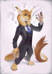  2023 4_toes 5_fingers anthro barefoot blue_eyes brown_body brown_fur clothed clothing digital_media_(artwork) digitigrade eyebrows eyelashes eyewear feet felid feline fingers fur glasses hybrid kyander male mammal simple_background solo toes 