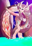  absurd_res anthro capcom dragon hi_res holding_tail leviathan_(mh) little_scarlet_rose looking_at_viewer male mizutsune monster_hunter tail wyvern 