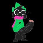  anthro balls big_balls big_penis black_body bodily_fluids bovid caprine clothing darkner deltarune ellipsis erection eyewear foreskin genital_fluids genitals gigaboy glasses goat hat headgear headwear hi_res huge_balls huge_penis male mammal partially_retracted_foreskin penis precum ralsei robe scarf solo undertale_(series) vein wizard_hat 