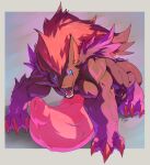  all_fours balls big_balls big_knot big_muscles generation_5_pokemon genitals huge_balls huge_knot huge_muscles hyper hyper_genitalia hyper_knot knot looking_at_viewer male muscular nintendo open_mouth pokemon pokemon_(species) solo zoroark 