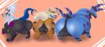  absurd_res anus arcanine balls big_balls big_butt blue_body butt canid canine canis digital_media_(artwork) feral fur generation_1_pokemon generation_5_pokemon generation_7_pokemon genitals group hi_res kay_(thiccvally) legendary_pokemon male mammal nintendo nude one_eye_closed open_mouth orange_body orange_fur pawpads pokemon pokemon_(species) presenting presenting_anus presenting_balls presenting_hindquarters puffy_anus purple_pawpads purple_tongue scolipede silvally simple_background spread_legs spreading tongue trio upset white_body white_fur wink woofington_gator yellow_eyes 